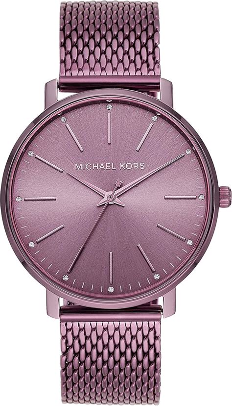 michael kors analog purple dial women's watch-mk4524|Michael Kors purple watch.